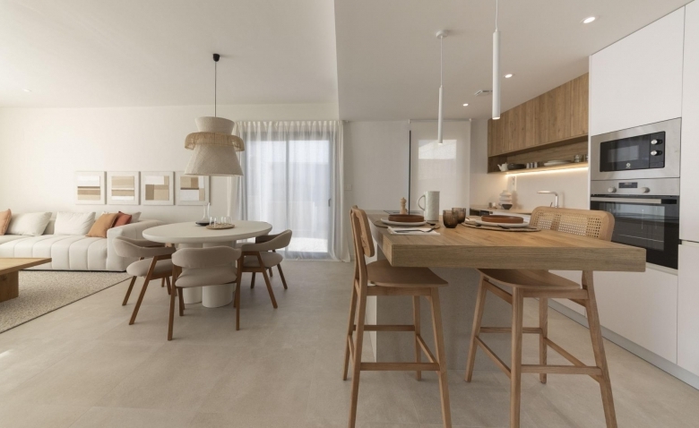 Villa de nueva construcción de 3 dormitorios con piscina privada y vistas a la montaña en campo de golf(Murcia)