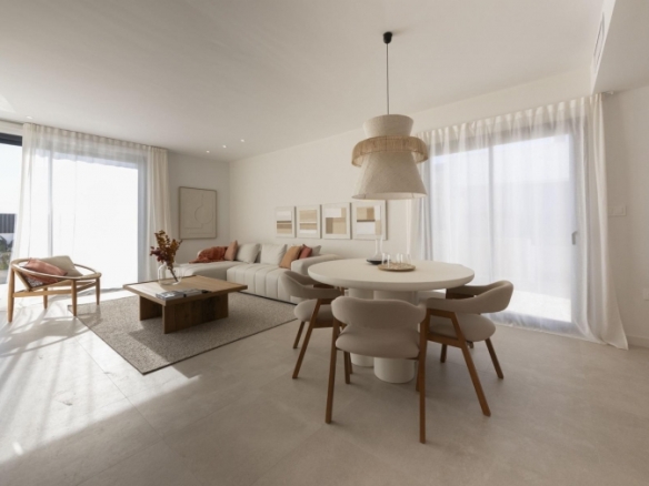Villa de nueva construcción de 3 dormitorios con piscina privada y vistas a la montaña en campo de golf(Murcia)