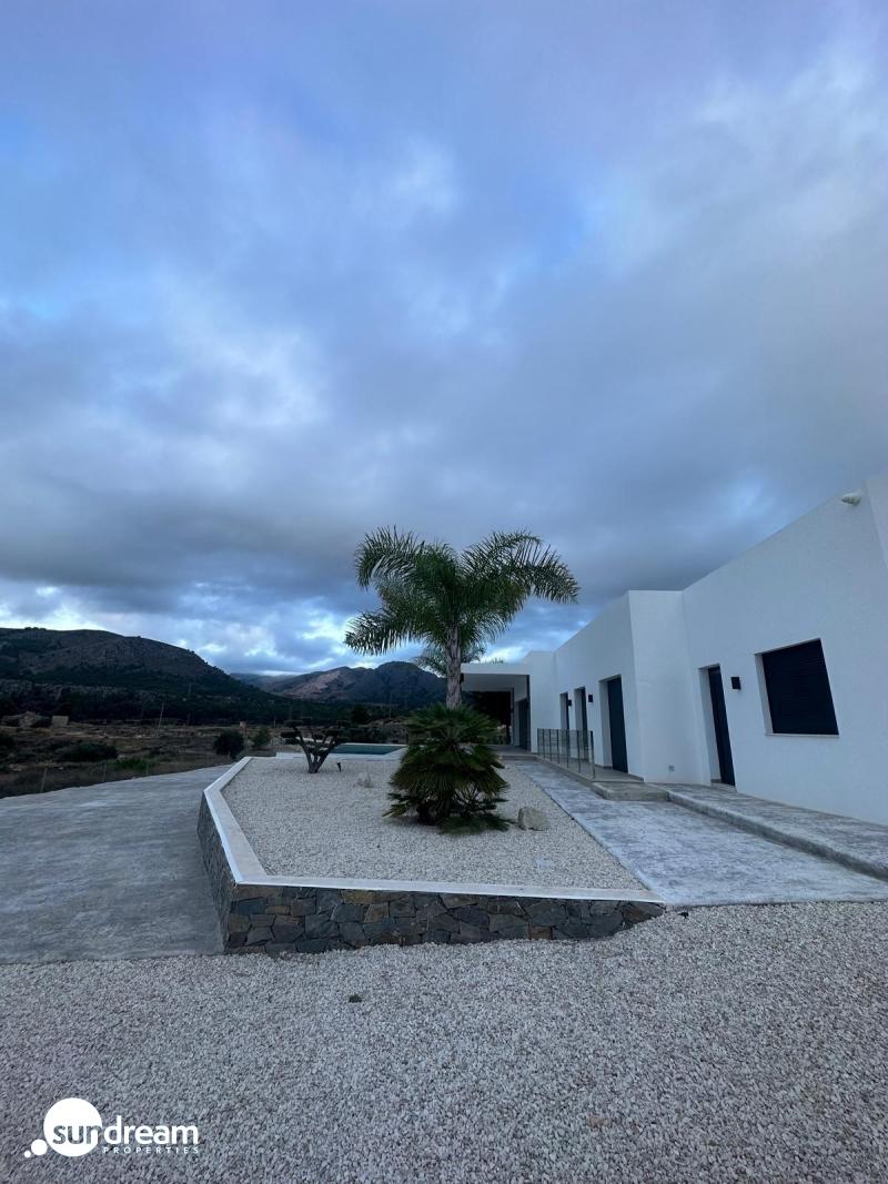 Villa de obra nueva con piscina y terreno en Pinoso