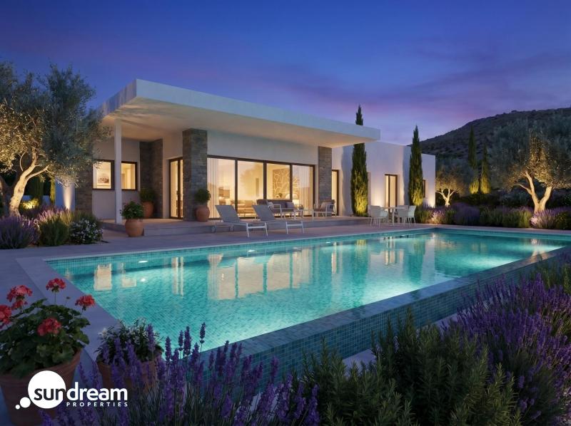 Villa de obra nueva con piscina y terreno en Pinoso