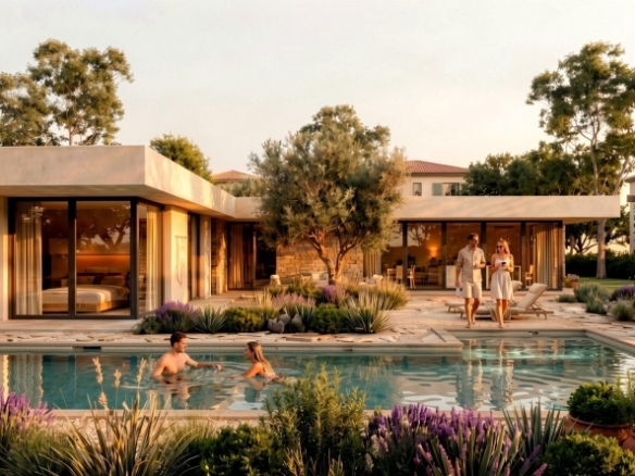 Villa en una sola planta a medida con 3 dormitorios y piscina privada en Pinoso(Alicante)