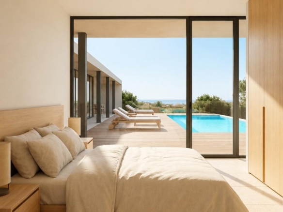 Villa en una sola planta a medida con 3 dormitorios y piscina privada en Pinoso(Alicante)