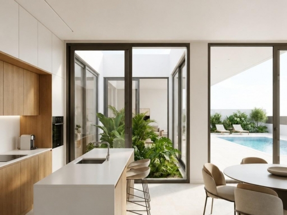 Villa en una sola planta a medida con 3 dormitorios y piscina privada en Pinoso(Alicante)