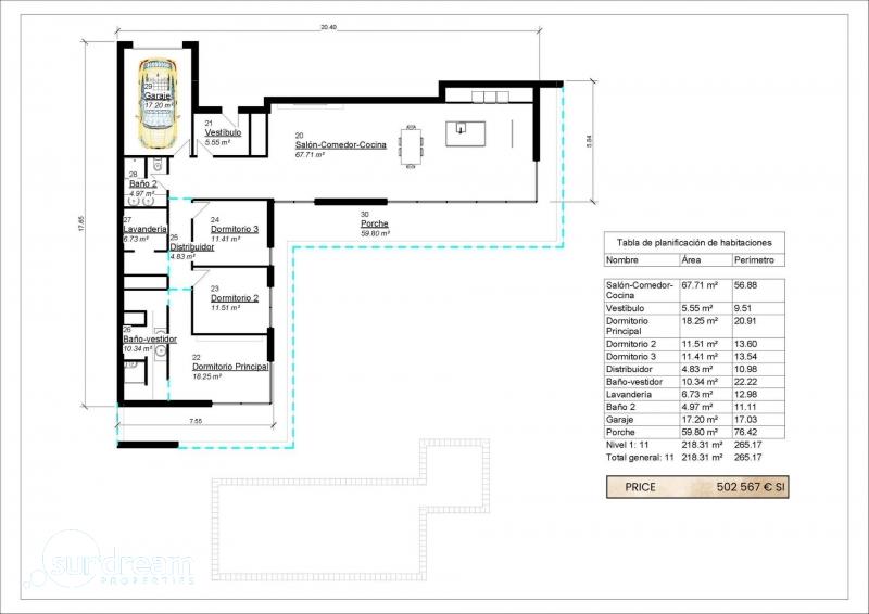 g_43503-47-23 Villa en una sola planta a medida con 3 dormitorios y piscina privada en Pinoso(Alicante)