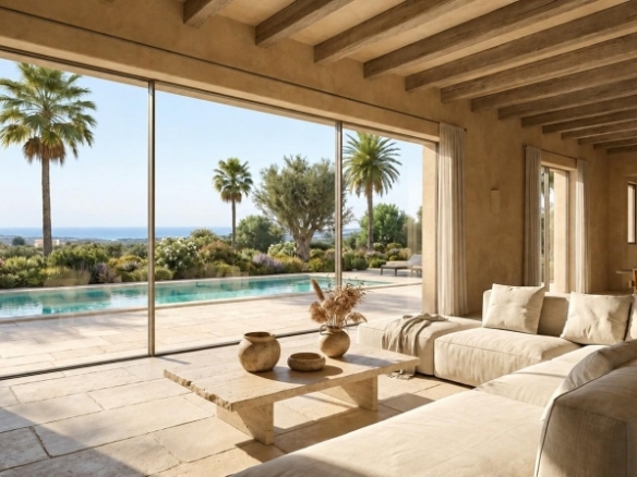 Villa en una sola planta a medida con 3 dormitorios y piscina privada en Pinoso(Alicante)