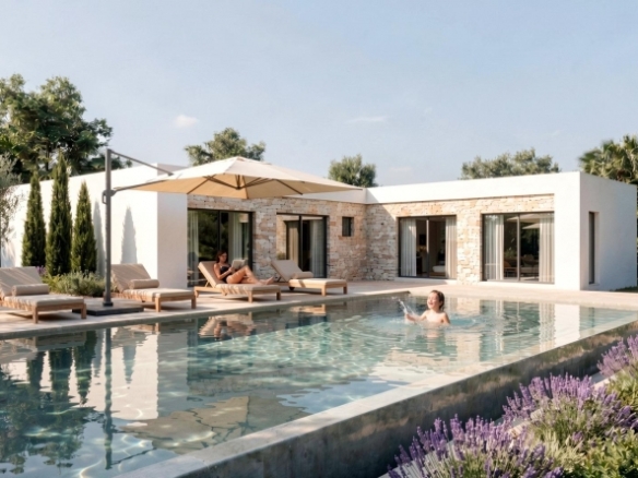 Villa a medida con 3 dormitorios y piscina privada rodeada de naturaleza en Pinoso(Alicante)