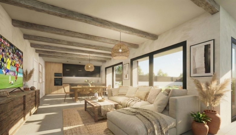 Villa a medida con 3 dormitorios y piscina privada rodeada de naturaleza en Pinoso(Alicante)