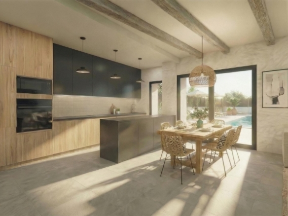 Villa a medida con 3 dormitorios y piscina privada rodeada de naturaleza en Pinoso(Alicante)