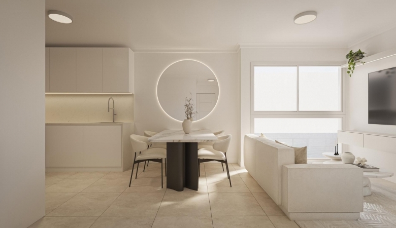 Estudio de nueva construcción a tan solo 800m de la playa y del paseo marítimo en Torrevieja(Alicante)