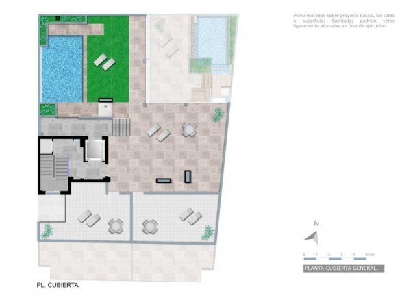 Ático tipo estudio de nueva construcción a 800m de la playa y el paseo marítimo en Torrevieja(Alicante)