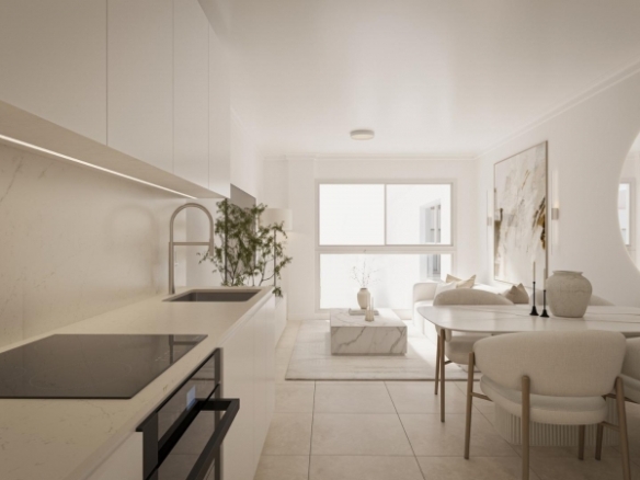 Ático tipo estudio de nueva construcción a 800m de la playa y el paseo marítimo en Torrevieja(Alicante)