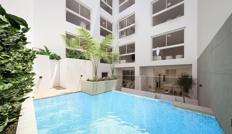 Ático tipo estudio de nueva construcción a 800m de la playa y el paseo marítimo en Torrevieja(Alicante)
