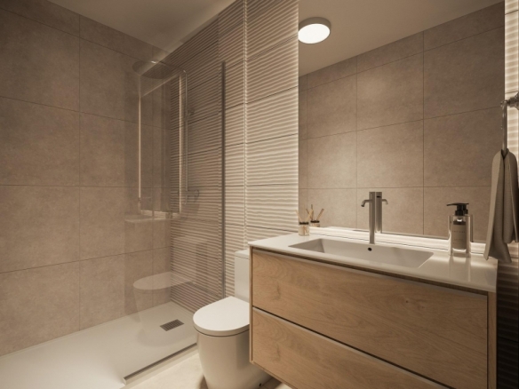 Ático de 1 dormitorio con solarium privado a 800m de la playa y el paseo marítimo en Torrevieja(Alicante)