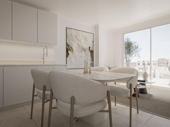 Ático de 1 dormitorio con solarium privado a 800m de la playa y el paseo marítimo en Torrevieja(Alicante)