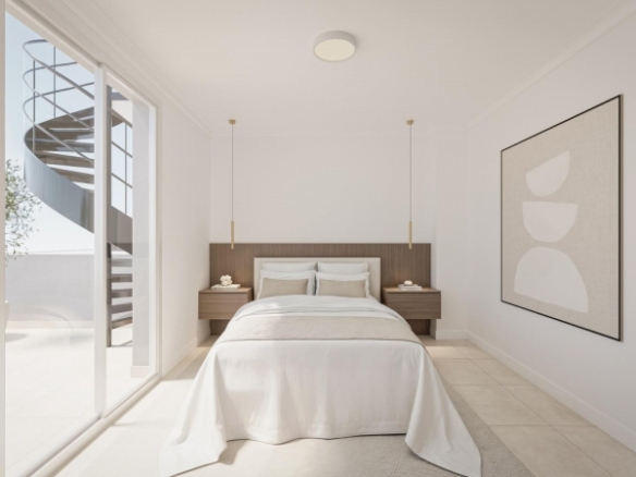 Ático de 1 dormitorio con solarium privado a 800m de la playa y el paseo marítimo en Torrevieja(Alicante)
