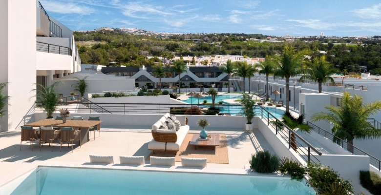 Ático de 2 dormitorios con solarium privado y vistas magnificas a la venta en Alfaz del Pi(Alicante)