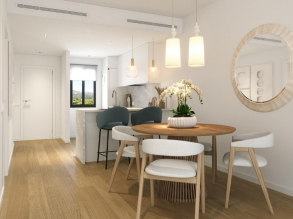 Ático de 2 dormitorios con solarium privado y vistas magnificas a la venta en Alfaz del Pi(Alicante)