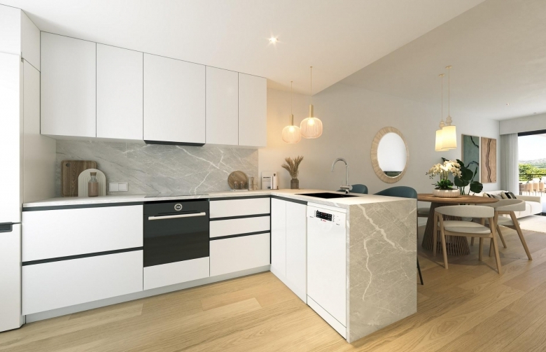 Ático de 2 dormitorios con solarium privado y vistas magnificas a la venta en Alfaz del Pi(Alicante)