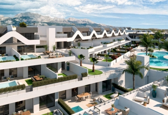 Apartamento de nueva construcción con 3 dormitorios y vistas abiertas en Alfaz del Pi(Alicante)
