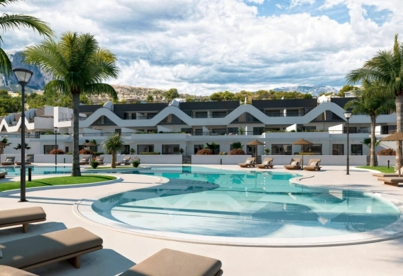 Apartamento de nueva construcción con 3 dormitorios y vistas abiertas en Alfaz del Pi(Alicante)