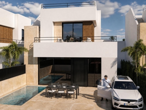 Villa de nueva construcción con 3 dormitorios en Condado de Alhama Golf Resort, Murcia