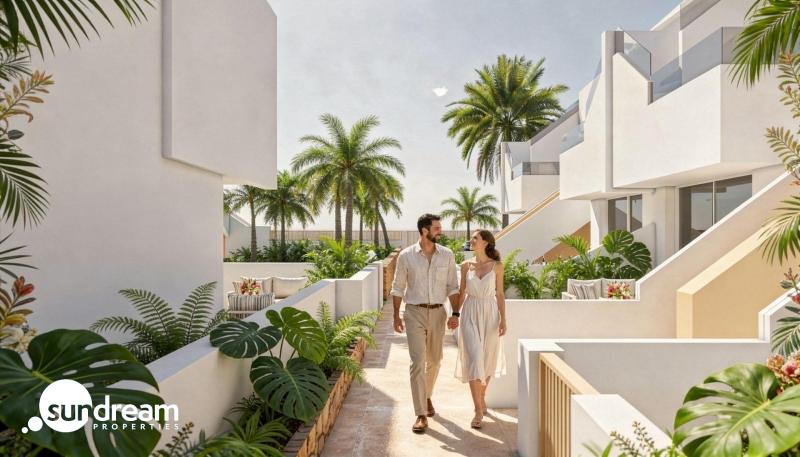 g_43541-20-1 Bungalow de planta alta con 3 dormitorios y solarium privado a la venta en Pilar de la Horadada