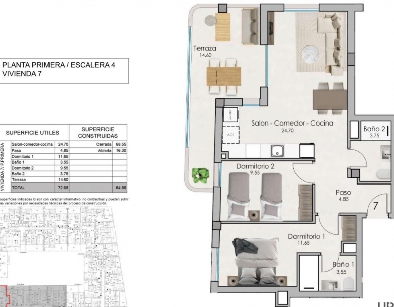 Piso en venta obra nueva con garaje en Santa Pola