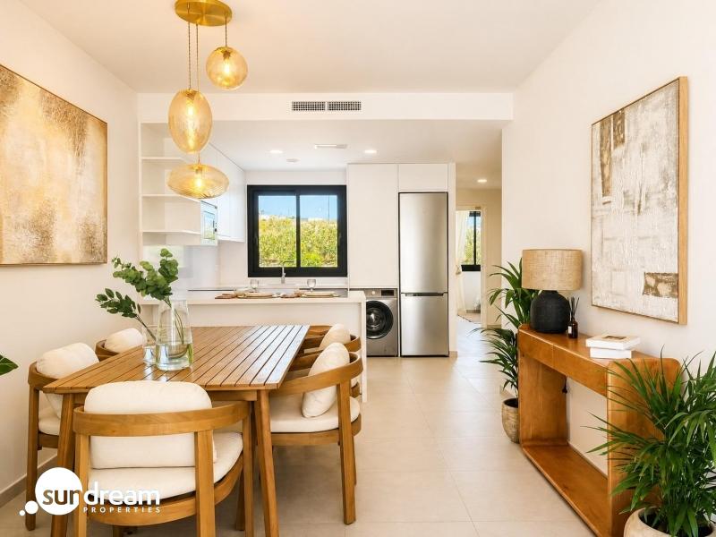 Adosado moderno de 2 dormitorios listo para entrar a vivir a la venta en Altaona Gof Resort(Murcia)