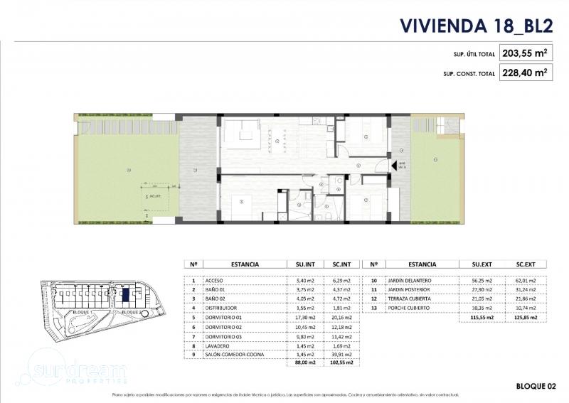 Bungalow planta baja de 3 dormitorios a la venta en La Manga Club