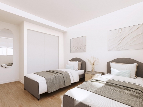 Bungalow de planta alta con 3 dormitorios y gran solarium a la venta en La Manga Club
