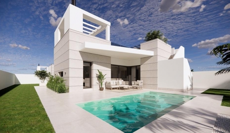 Villa de nueva construcción con 3 dormitorios y piscina privada en San Luis, Torrevieja