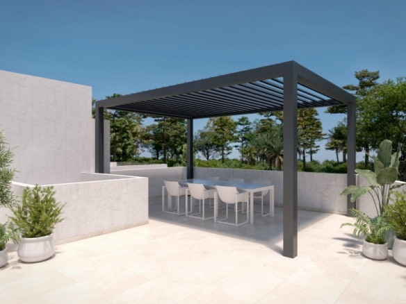 Villa de 3 dormitorios con piscina privada en Santa Rosalia Lake and Life Resort, Murcia