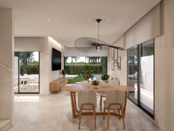 Villa de 3 dormitorios con piscina privada en Santa Rosalia Lake and Life Resort, Murcia