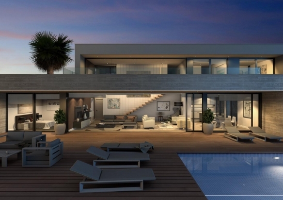 Villa de lujo de 3 dormitorios con piscina privada y vistas panorámicas al mar y  a la venta en Cumbre del Sol- Benitachell