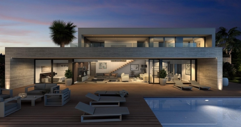 Villa de lujo de 3 dormitorios con piscina privada y vistas panorámicas al mar y  a la venta en Cumbre del Sol- Benitachell