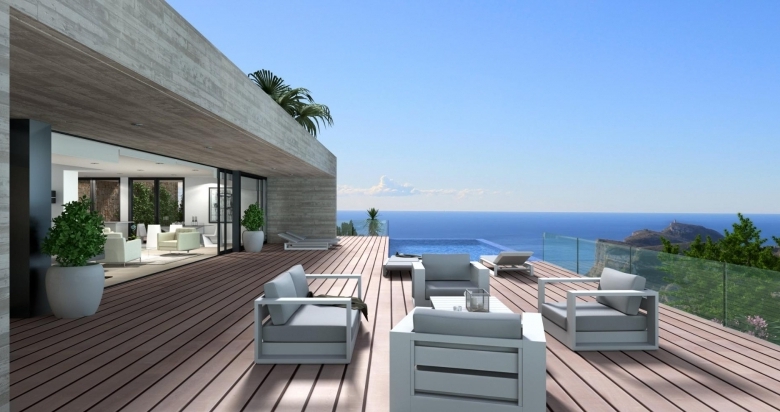 Villa de lujo de 3 dormitorios con piscina privada y vistas panorámicas al mar y  a la venta en Cumbre del Sol- Benitachell
