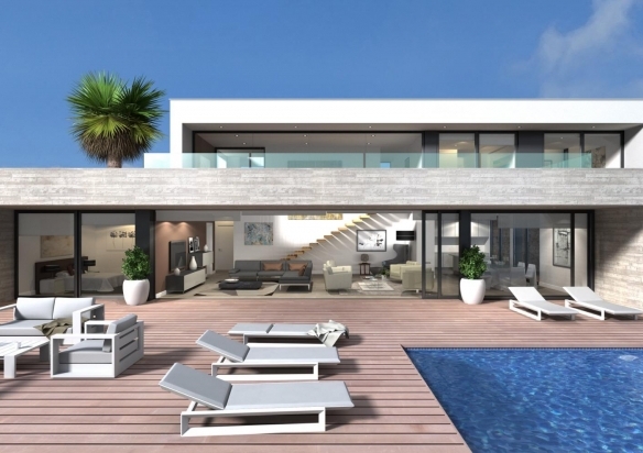 Villa de lujo de 3 dormitorios con piscina privada y vistas panorámicas al mar y  a la venta en Cumbre del Sol- Benitachell