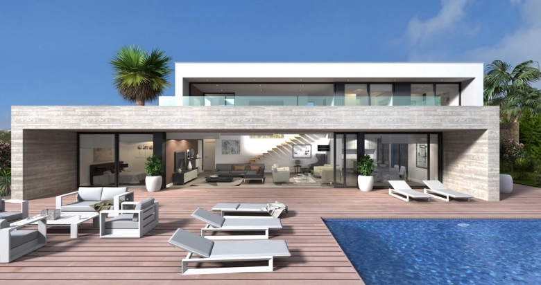 Villa de lujo de 3 dormitorios con piscina privada y vistas panorámicas al mar y  a la venta en Cumbre del Sol- Benitachell