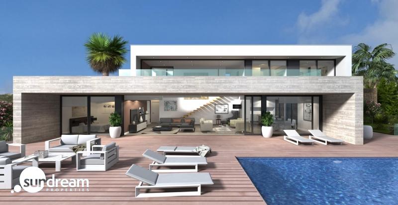 g_43599-21-4 Villa de lujo de 3 dormitorios con piscina privada y vistas panorámicas al mar y a la venta en Cumbre del Sol- Benitachell