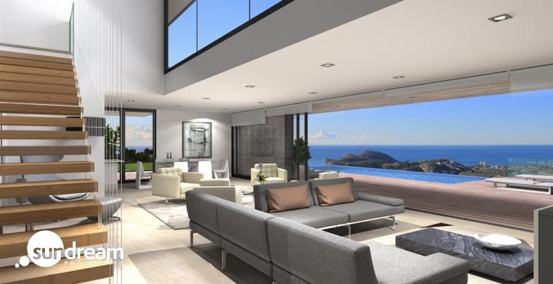 g_43599-21-8 Villa de lujo de 3 dormitorios con piscina privada y vistas panorámicas al mar y a la venta en Cumbre del Sol- Benitachell