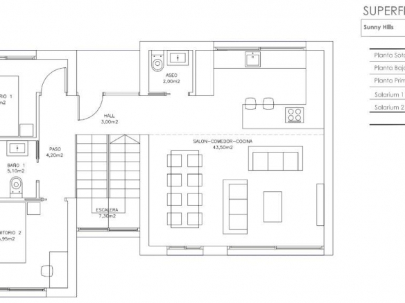 Villa de 5 dormitorios con piscina privada llave en mano a la venta en Finestrat
