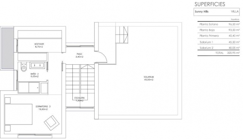 Villa de 5 dormitorios con piscina privada llave en mano a la venta en Finestrat