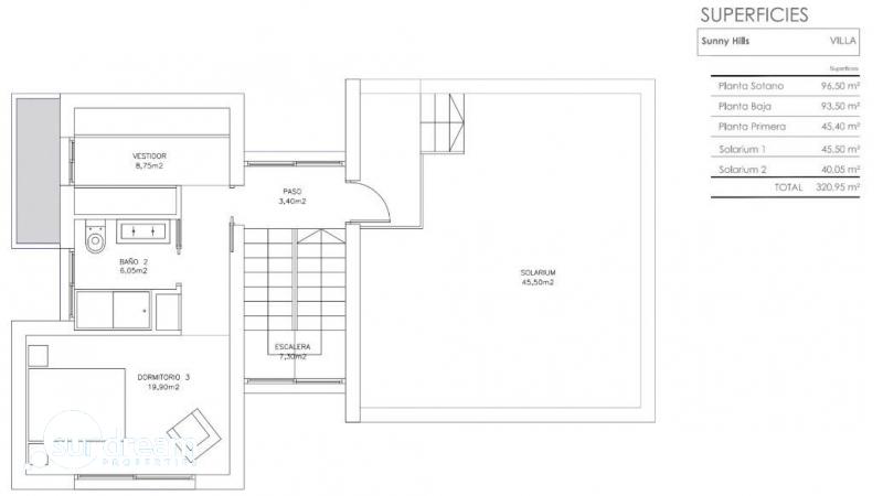 Villa de 5 dormitorios con piscina privada llave en mano a la venta en Finestrat