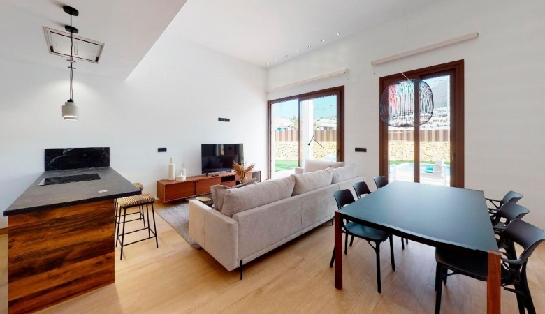 Villa de 5 dormitorios con piscina privada llave en mano a la venta en Finestrat