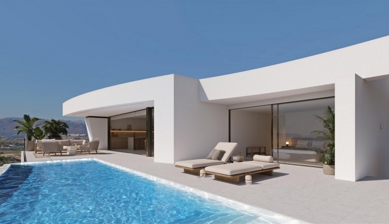 Villa de lujo de nueva construcción con 4 dormitorios y vistas panorámicas al mar en venta en Cumbre del Sol
