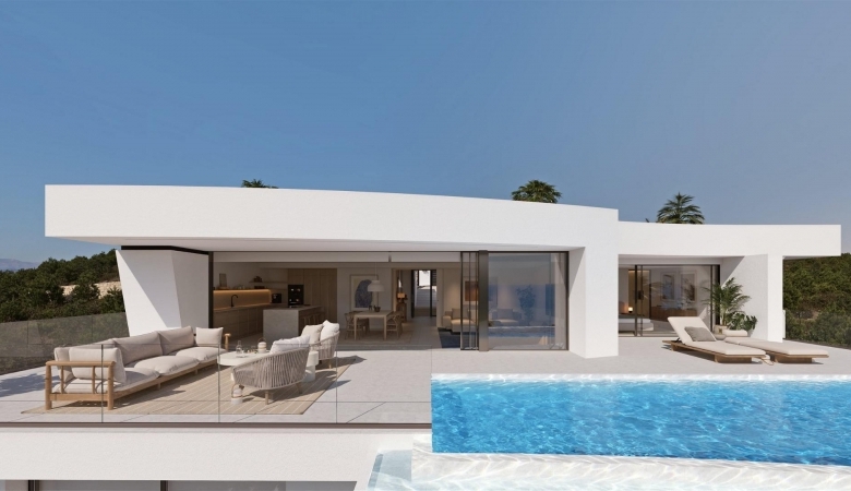Villa de lujo de nueva construcción con 4 dormitorios y vistas panorámicas al mar en venta en Cumbre del Sol