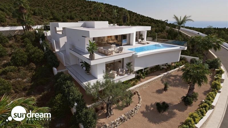 Villa de lujo de nueva construcción con 4 dormitorios y vistas panorámicas al mar en venta en Cumbre del Sol