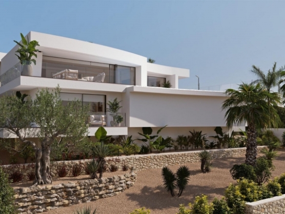 Villa de lujo de nueva construcción con 4 dormitorios y vistas panorámicas al mar en venta en Cumbre del Sol