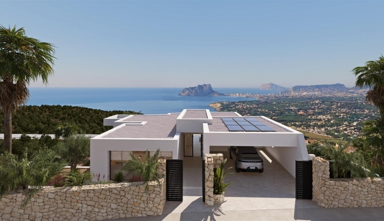 Villa de lujo de nueva construcción con 4 dormitorios y vistas panorámicas al mar en venta en Cumbre del Sol