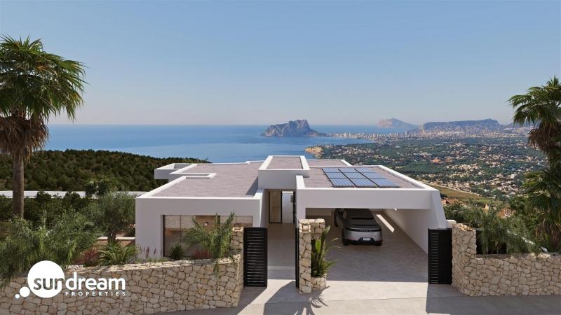 Villa de lujo de nueva construcción con 4 dormitorios y vistas panorámicas al mar en venta en Cumbre del Sol